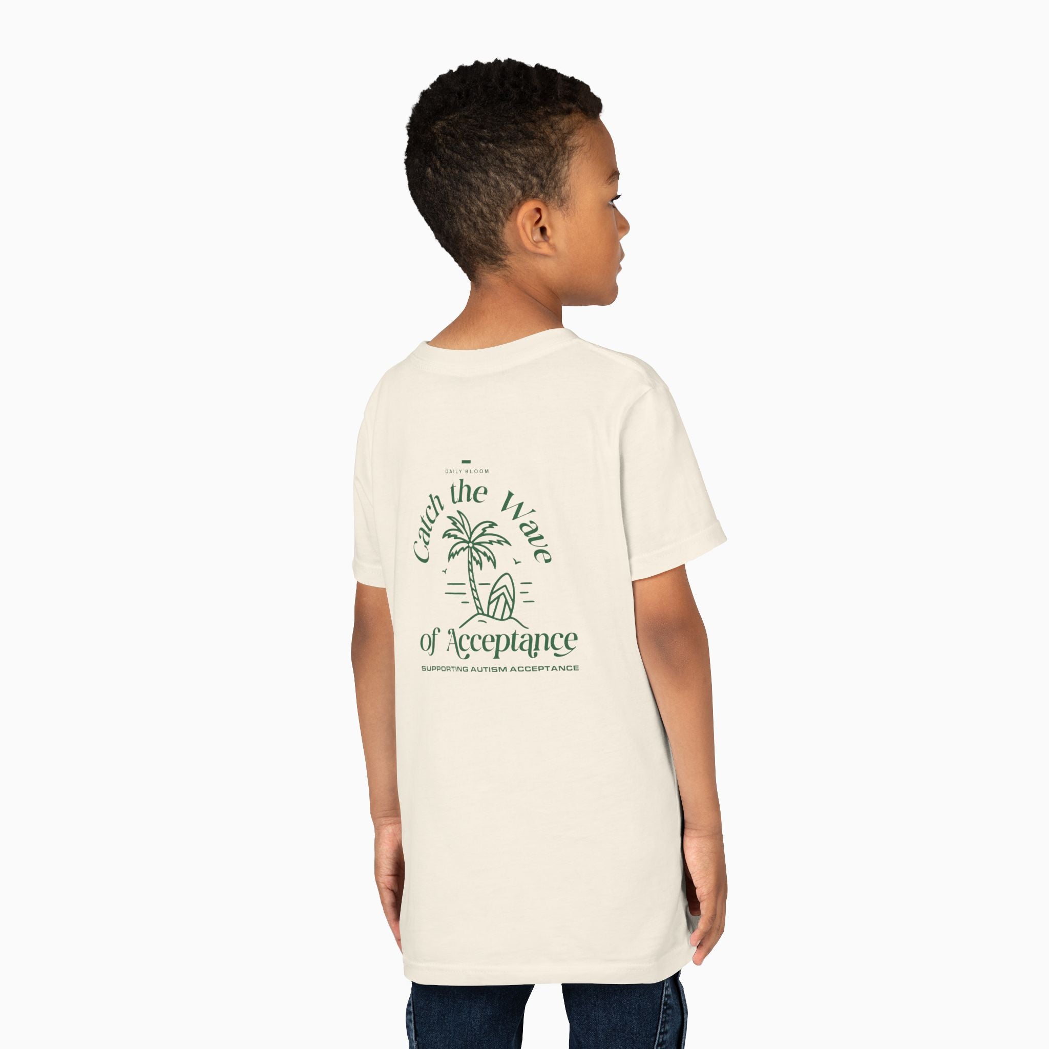 Autism T-Shirt - Catch the Wave of Acceptance Youth T-Shirt - Daily Bloom