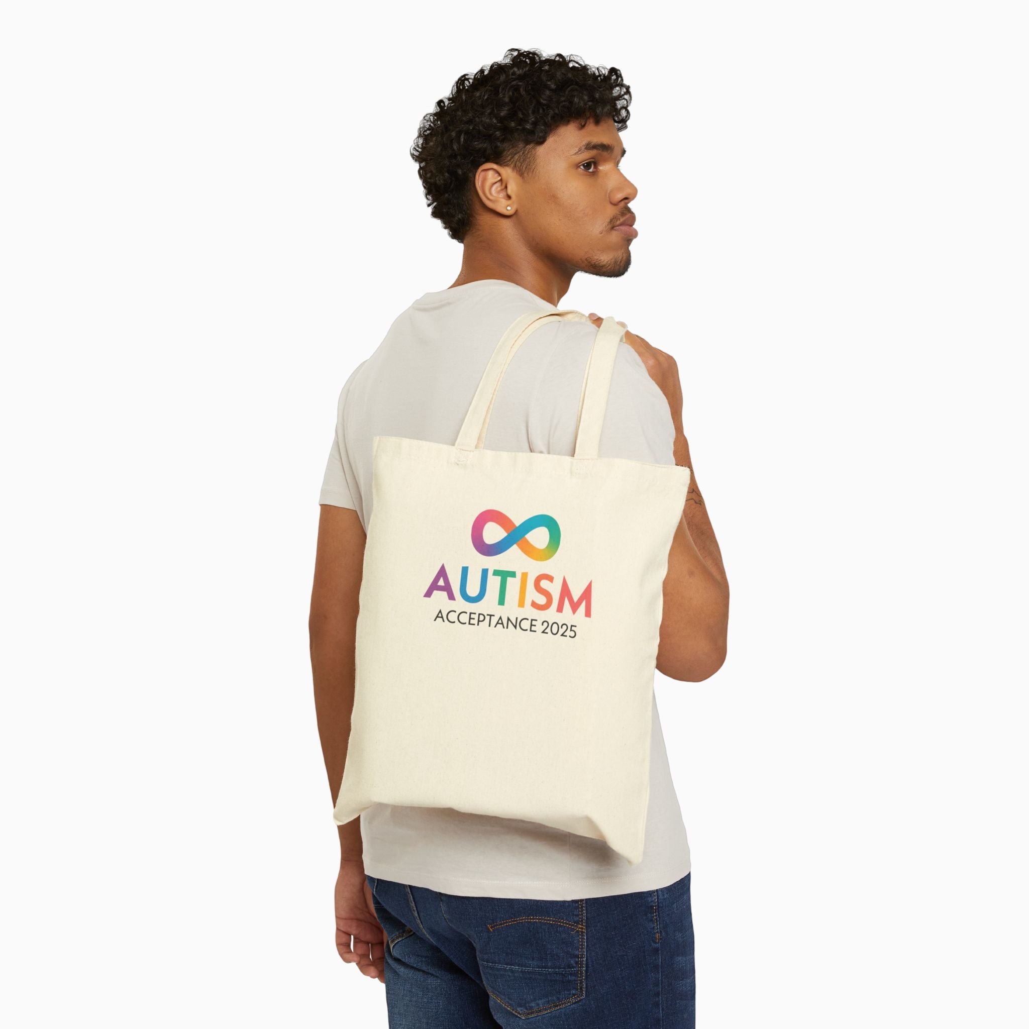 Autism Awareness 2025 - Infinity Acceptance Canvas Tote Bag