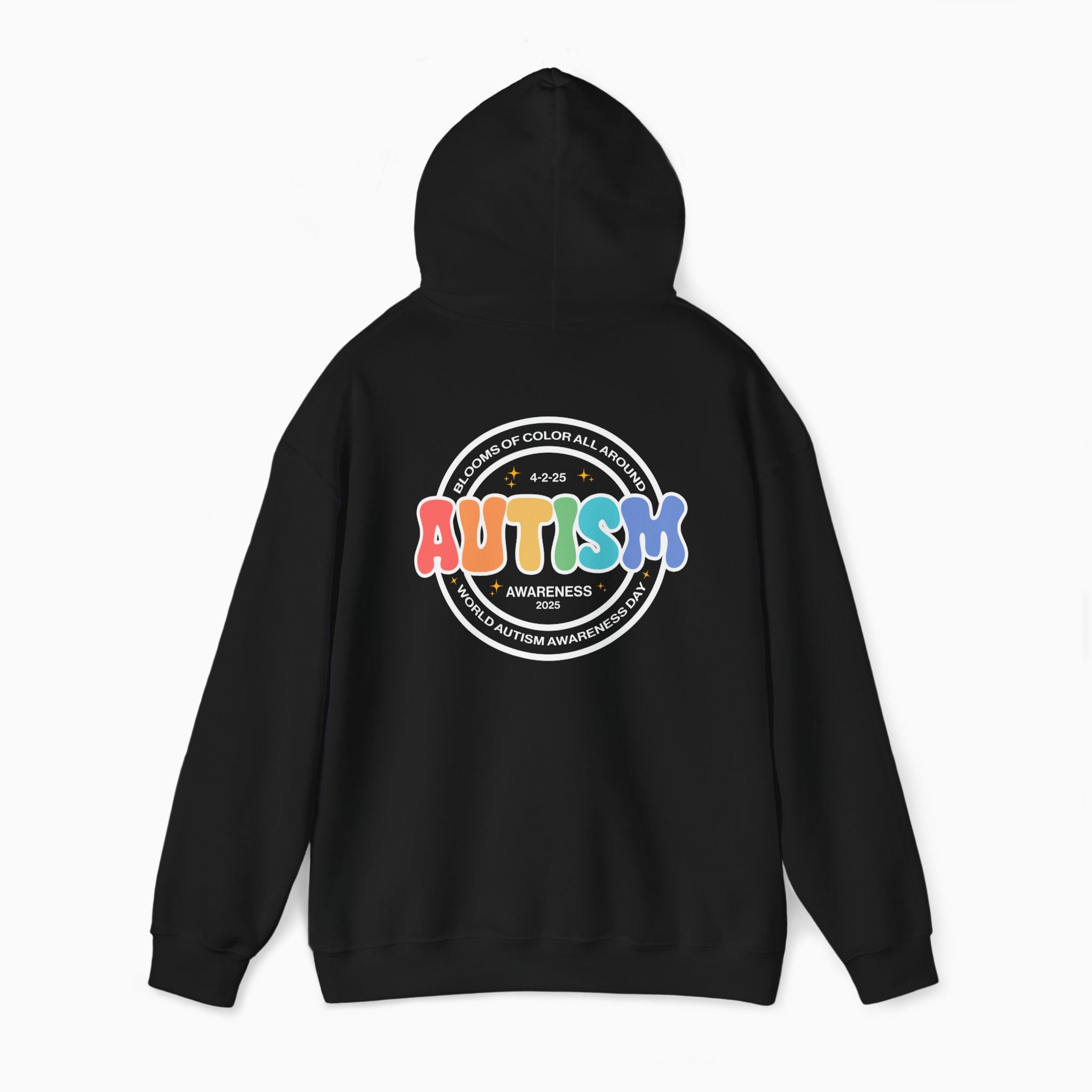 Autism Awareness 2025 - Blooms of Color All Around Hoodie