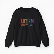 Autism Acceptance Grunge Rainbow Sweatshirt