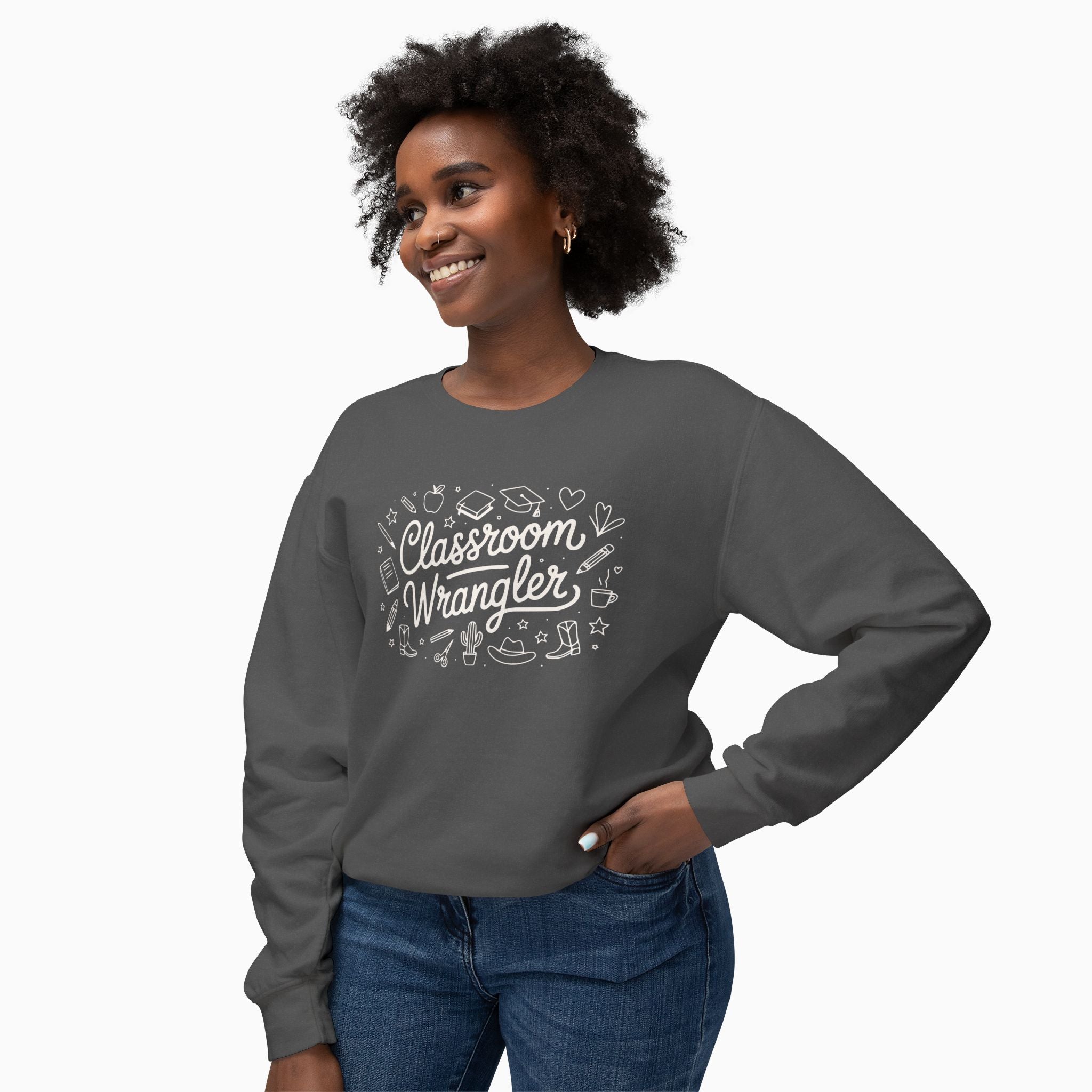 Classroom Wrangler Comfort Colors Lightweight Sweatshirt