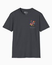 Advocate Support Empower Tee-Dark Heather Grey-Neurodiversity, ADHD & Autism Awareness & Acceptance T-Shirt by Daily Bloom