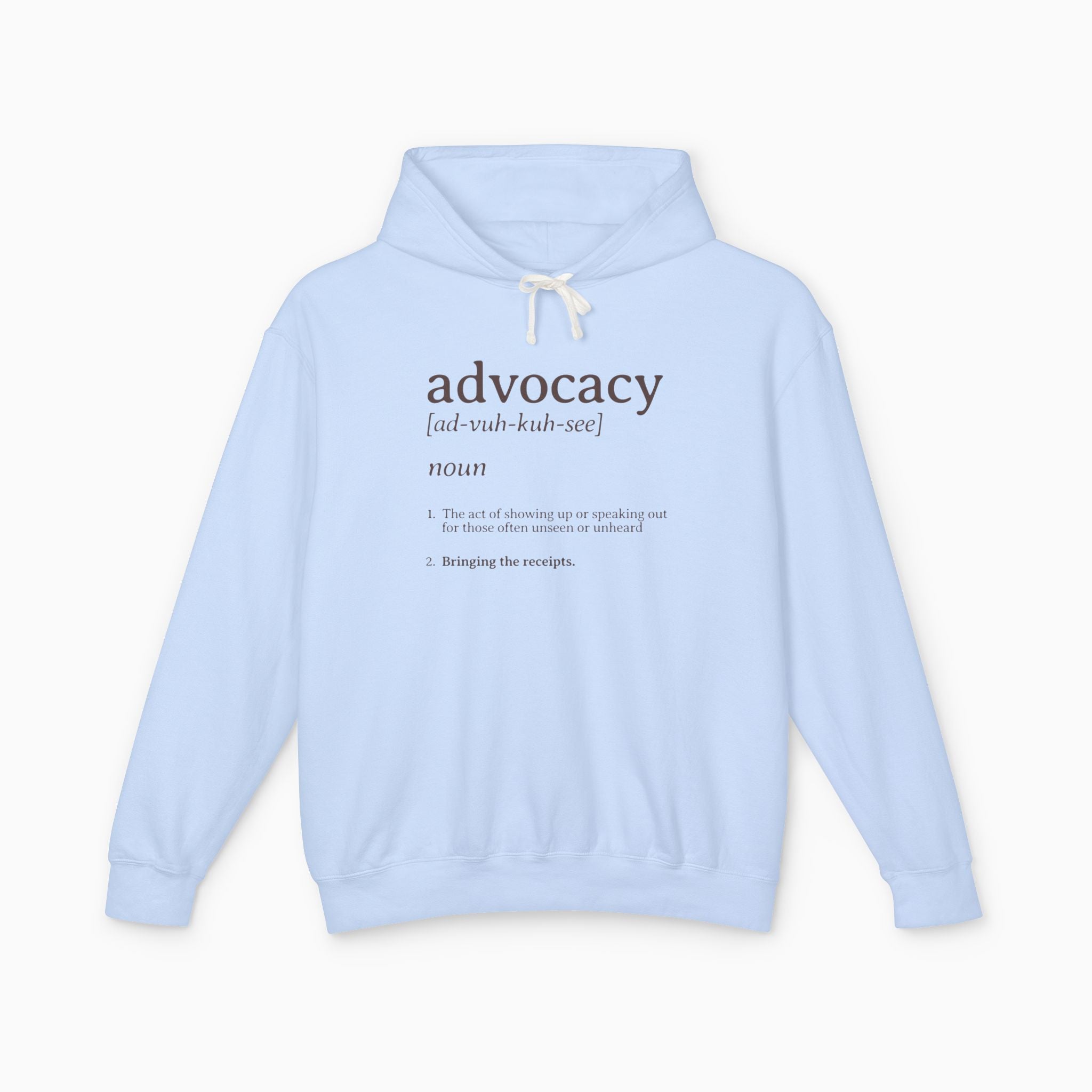 Advocacy Definition Comfort Colors Lightweight Hoodie