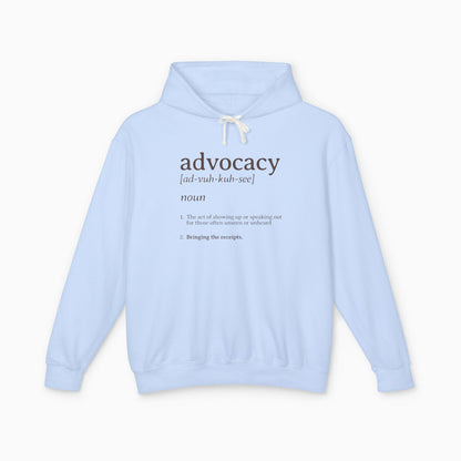 Advocacy Definition Comfort Colors Lightweight Hoodie