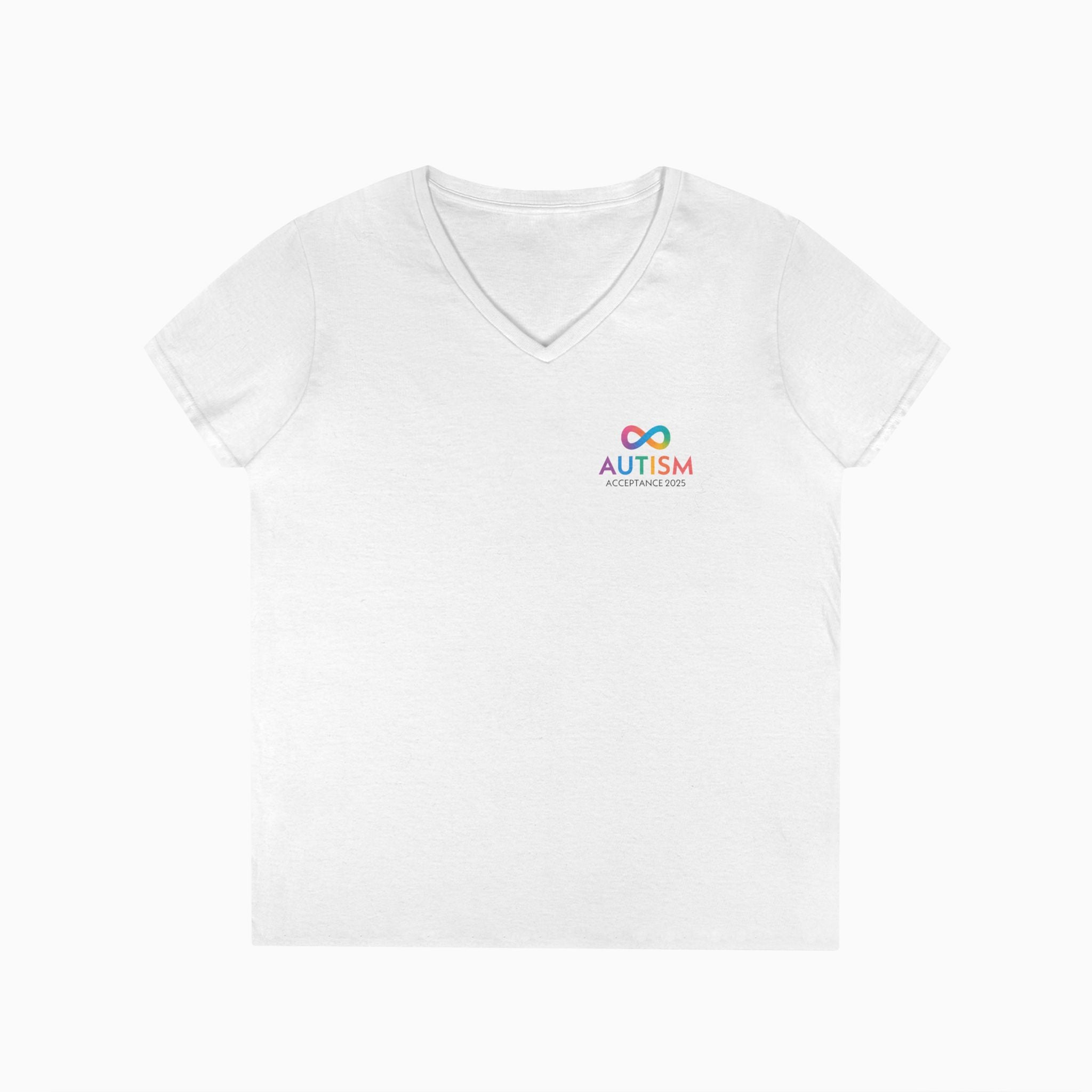 Autism Awareness 2025 - Infinity Acceptance Ladies V-Neck T-Shirt