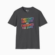 Everyone's Different and Everyone's the Same Tag-Free Tee