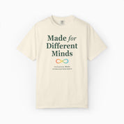Autism T-Shirt - Made For Different Minds Comfort Colors T-Shirt - Daily Bloom