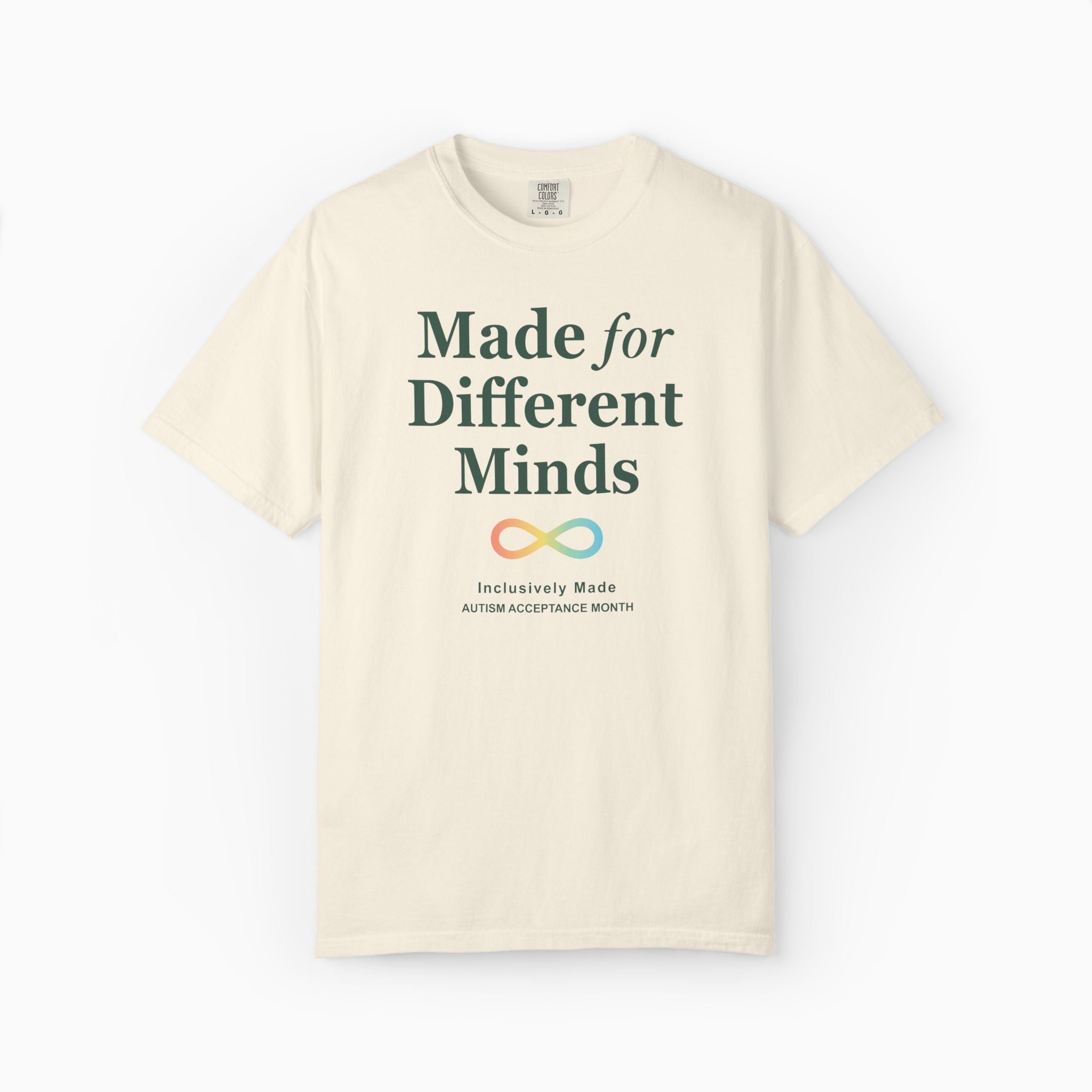 Autism T-Shirt - Made For Different Minds Comfort Colors T-Shirt - Daily Bloom