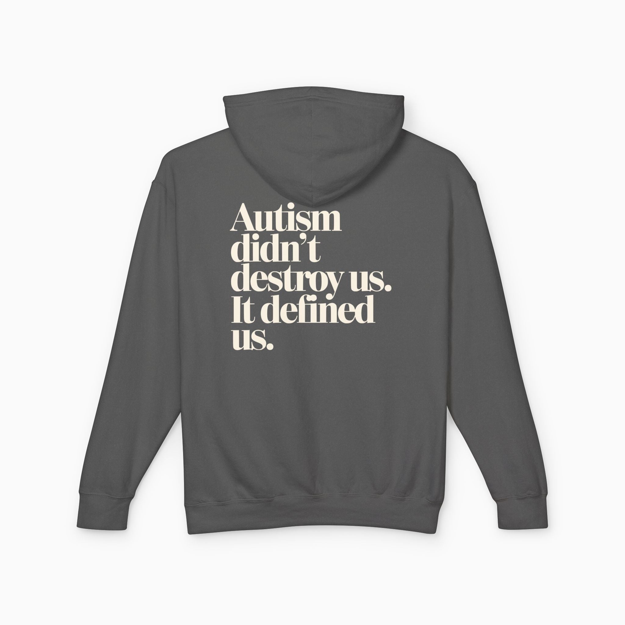 Autism Didn't Destroy Us Comfort Colors Lightweight Hoodie