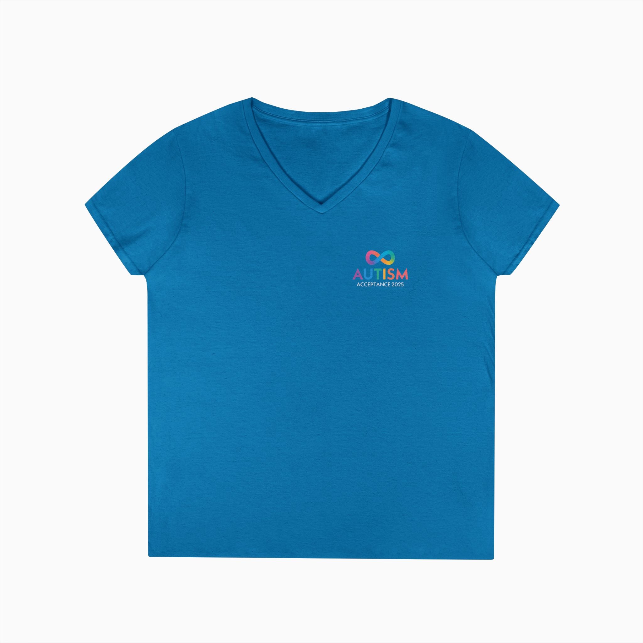 Autism Awareness 2025 - Infinity Acceptance Ladies V-Neck T-Shirt