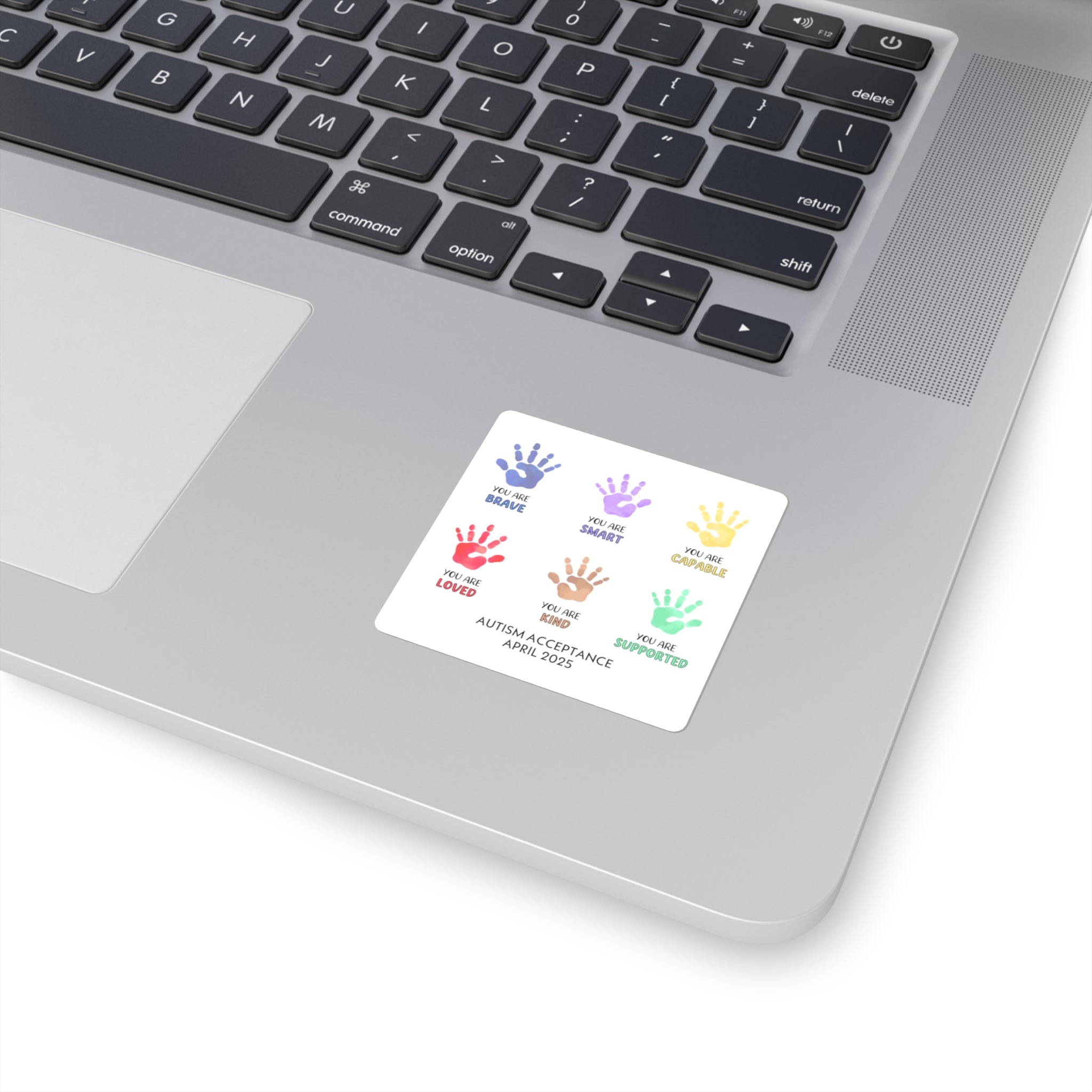 Autism Acceptance 2025 - Affirmation Hands Sticker