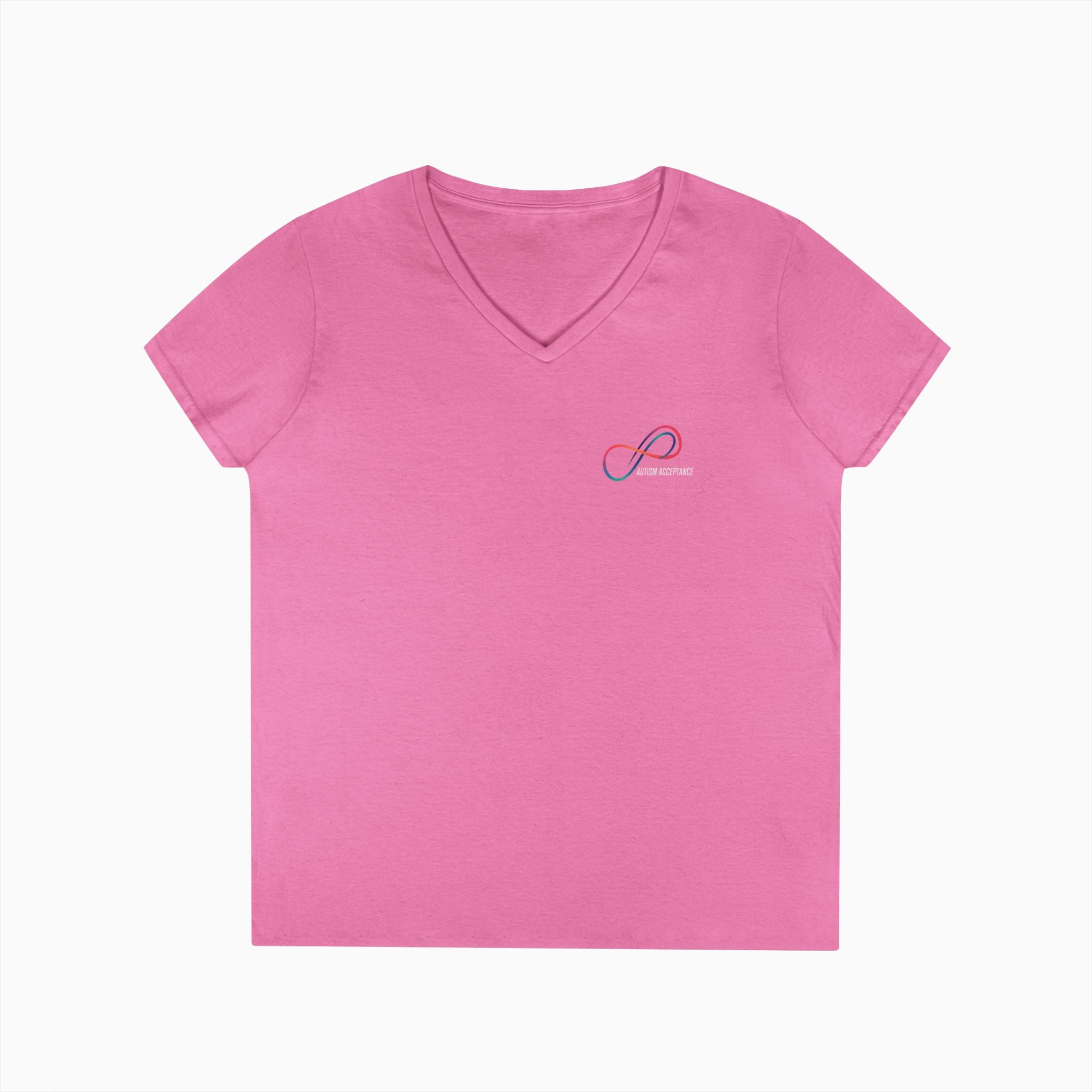 Autism Awareness 2025 - Loop of Acceptance Ladies V-Neck T-Shirt