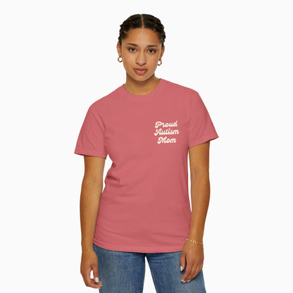 Proud Autism Mom Comfort Colors Tee