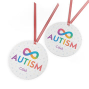Autism Acceptance Infinity Personalized Ornament