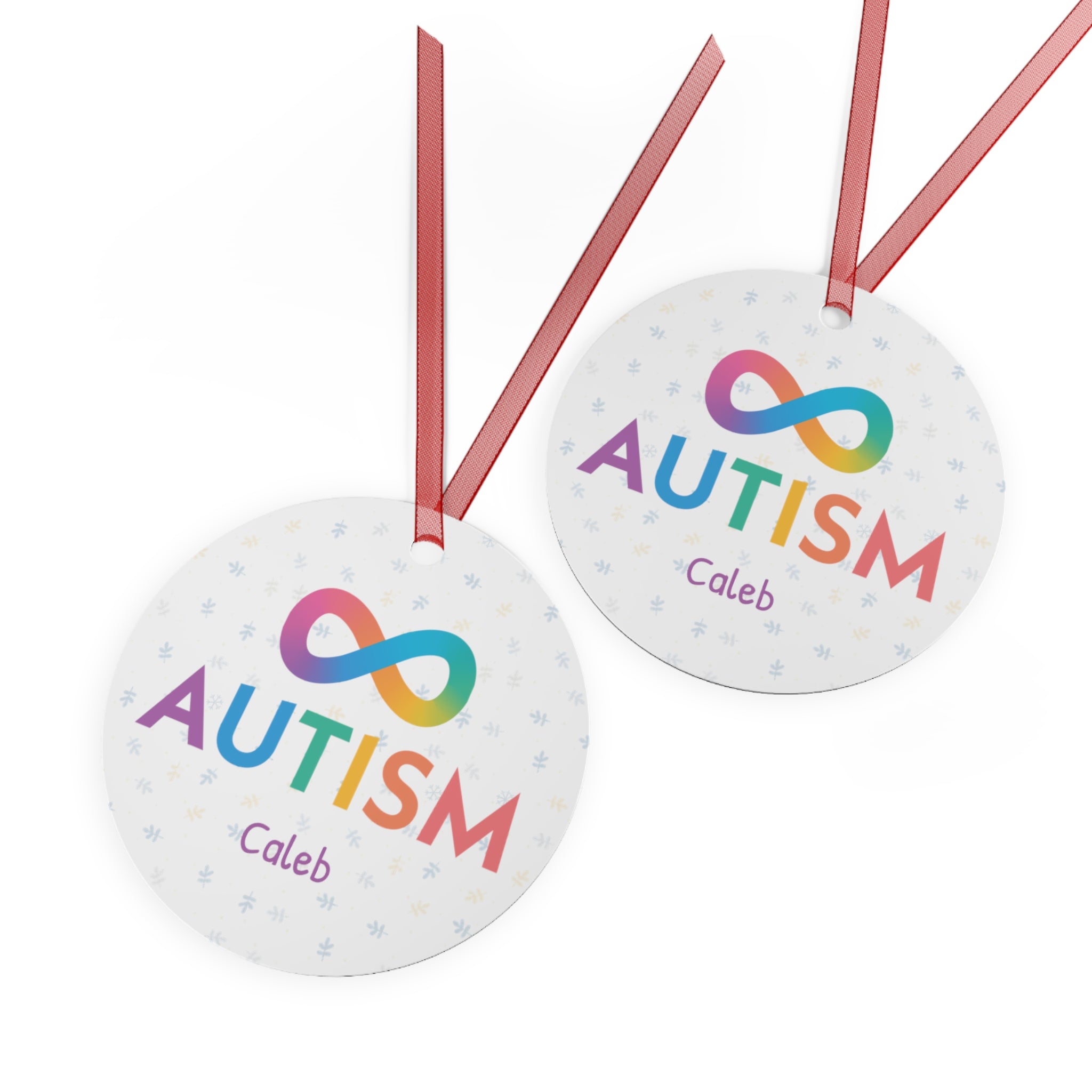 Autism Acceptance Infinity Personalized Ornament