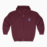 Autism Awareness 2025 - Affirmations Handprints Zip Up Hoodie