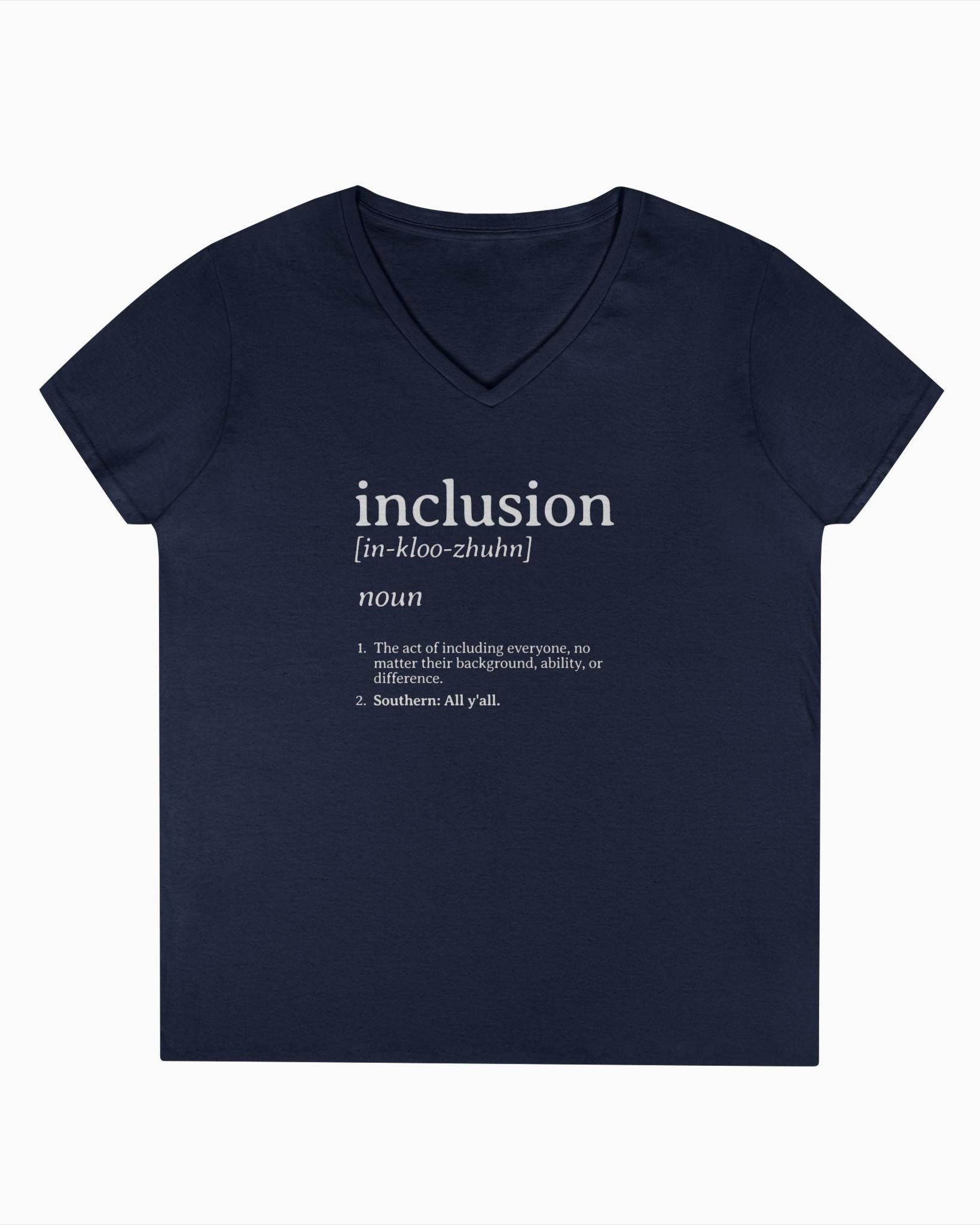 Inclusion Definition - Southern Style Ladies V-Neck T-Shirt