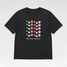 Different Petals Same Garden Tee Black t-shirt, front