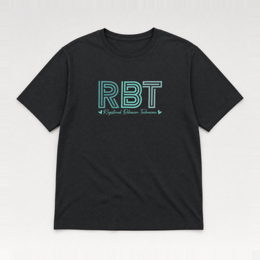 RBT Geometric Tee Black t-shirt, front