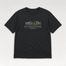 Occupational Therapist Floral Tee Black t-shirt, front