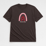 Autism Mom Rainbow Tee Dark Chocolate t-shirt, front