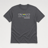Accept Adapt Advocate Rainbow Love Heart Tee Dark Heather Grey t-shirt, front