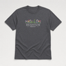 Behavior Therapist Floral Tee Dark Heather Grey t-shirt, front