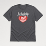 Inclusivity is my Love Language Tee Dark Heather Grey t-shirt, front