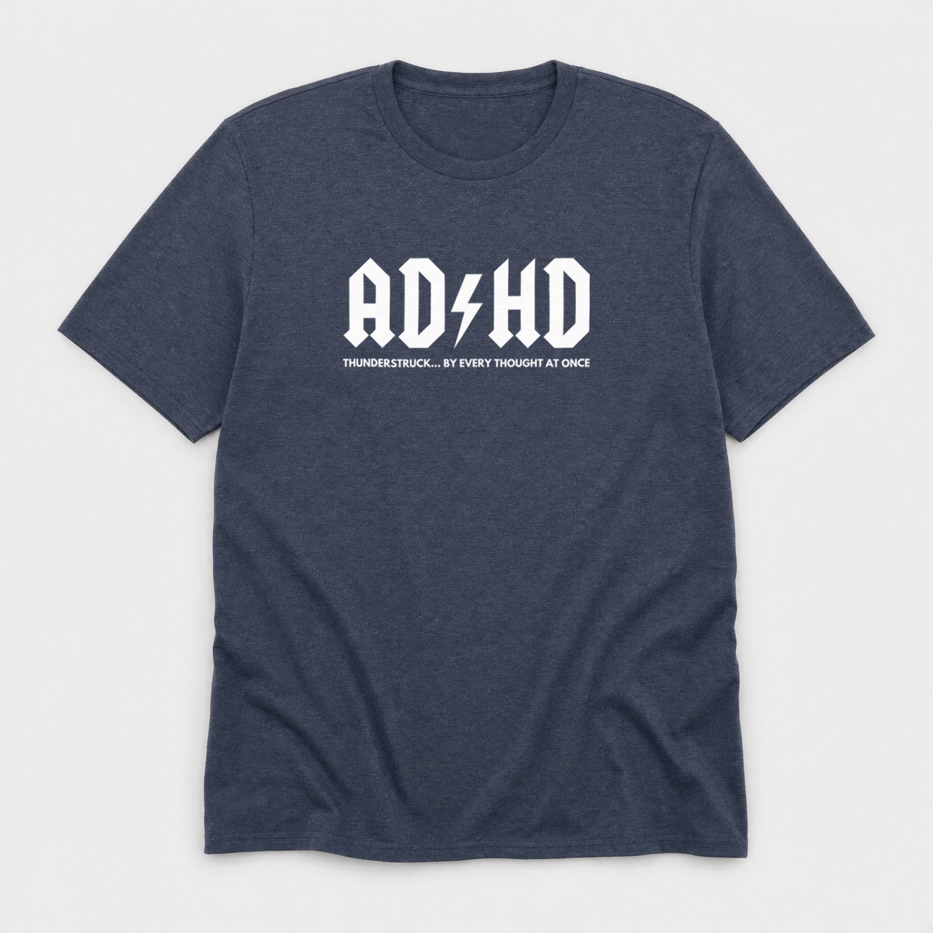 トップス dinoworks ADHD T-shirts bule Funny ADHD Shirt | AD/HD Thunderstruck Tee – Daily Bloom