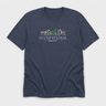 Occupational Therapist Floral Tee Heather Navy t-shirt, front
