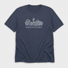 Autism Acceptance Wildflowers Tee Heather Navy t-shirt, front