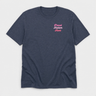 Proud Autism Aunt Tee Heather Navy t-shirt, front