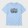 Everyone Belongs Tee Light Blue t-shirt, front