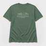 Occupational Therapist Floral Tee Military Green t-shirt, front