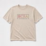 BCBA Outline Tee Sand t-shirt, front