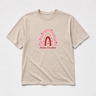 Rainbow Autism Grandma Tee Sand t-shirt, front