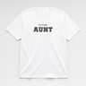 Autism Aunt College Tee White t-shirt, front