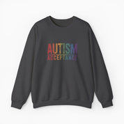 Autism Acceptance Grunge Rainbow Sweatshirt