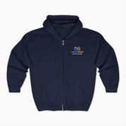 Autism Awareness 2025 - Infinity Acceptance Zip Up Hoodie