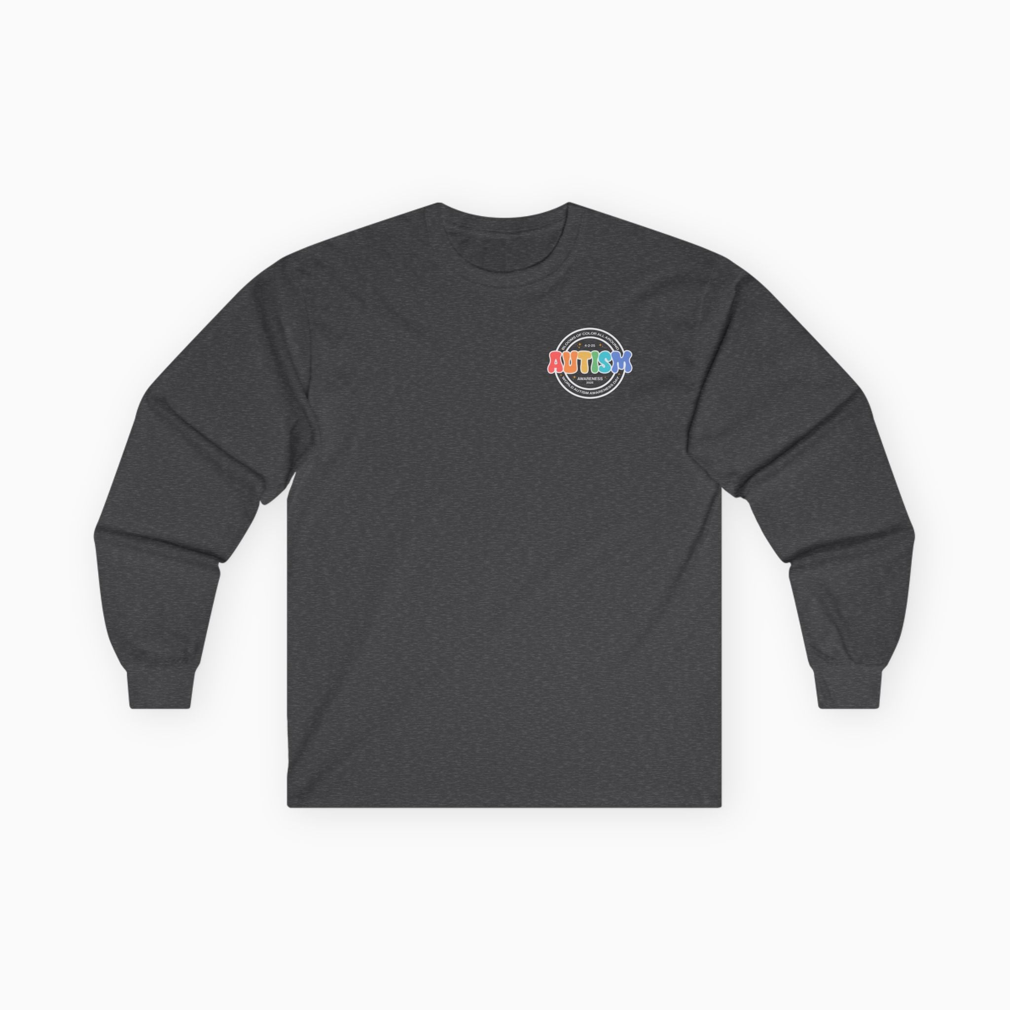 Autism Awareness 2025 - Blooms of Color All Around Long Sleeve Tee