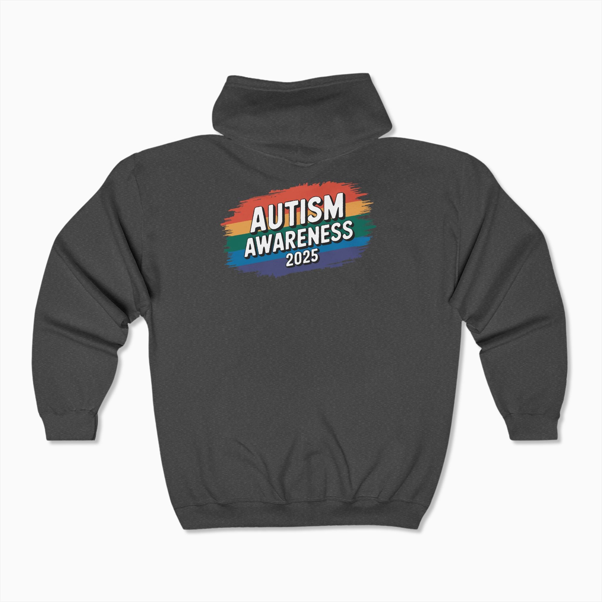 Autism Awareness 2025 - Brushstrokes of Awareness Zip Up Hoodie