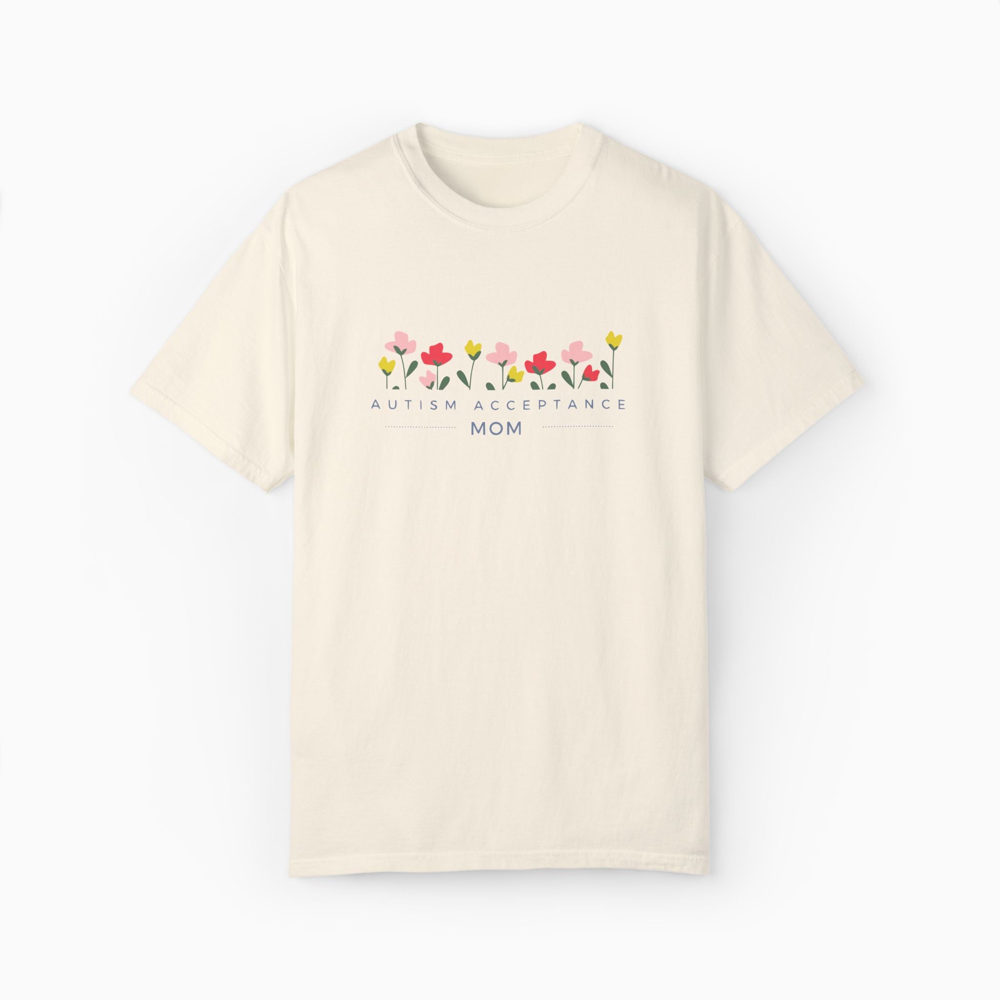 Autism Acceptance Mom Comfort Colors Tee