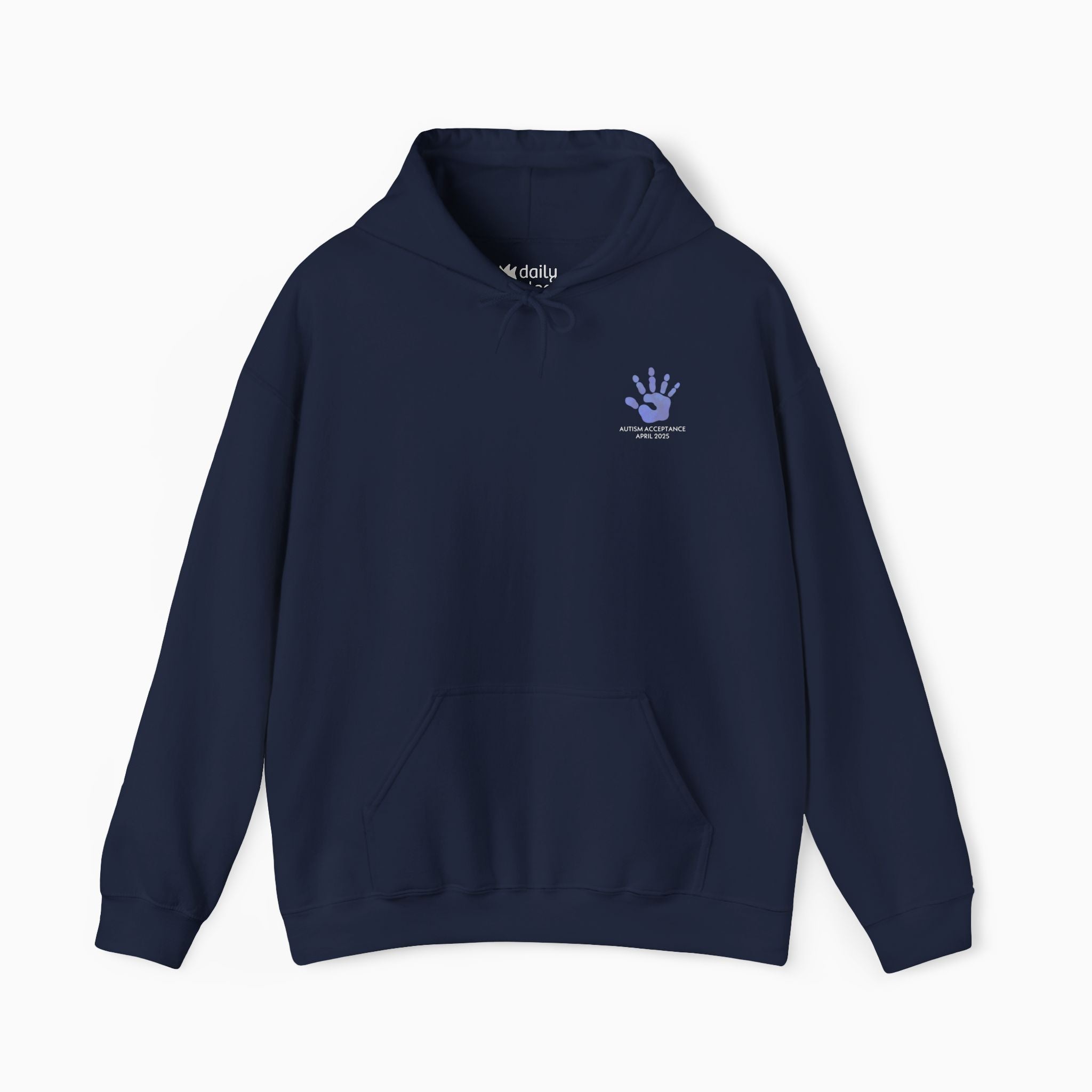 Autism Awareness 2025 - Affirmation Handprints Hoodie