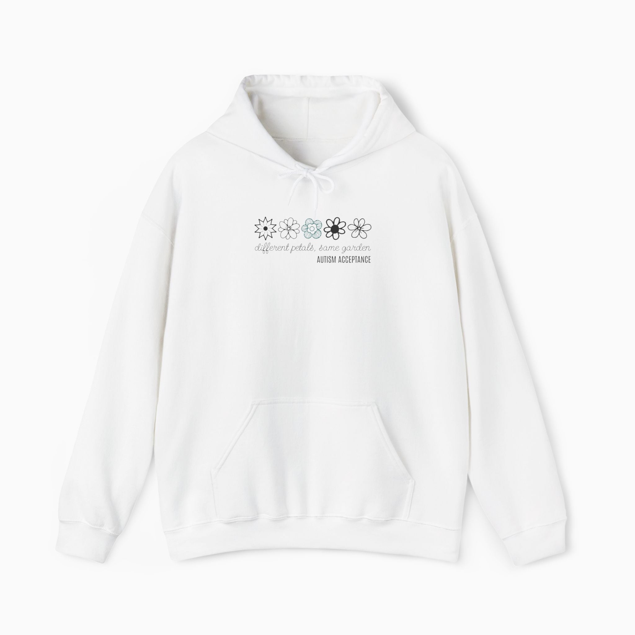 Different Petals Same Garden Flower Sketches Hoodie
