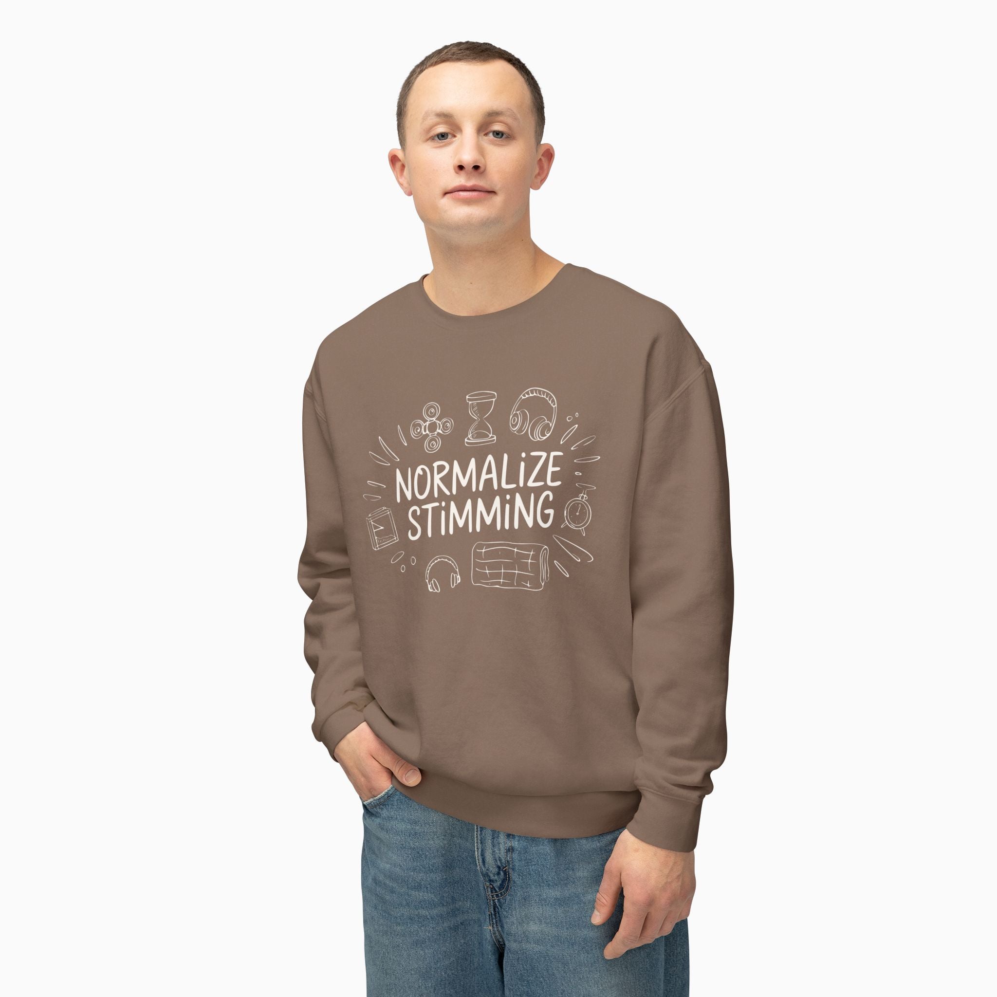 Normalize Stimming Comfort Colors Lightweight Sweatshirt