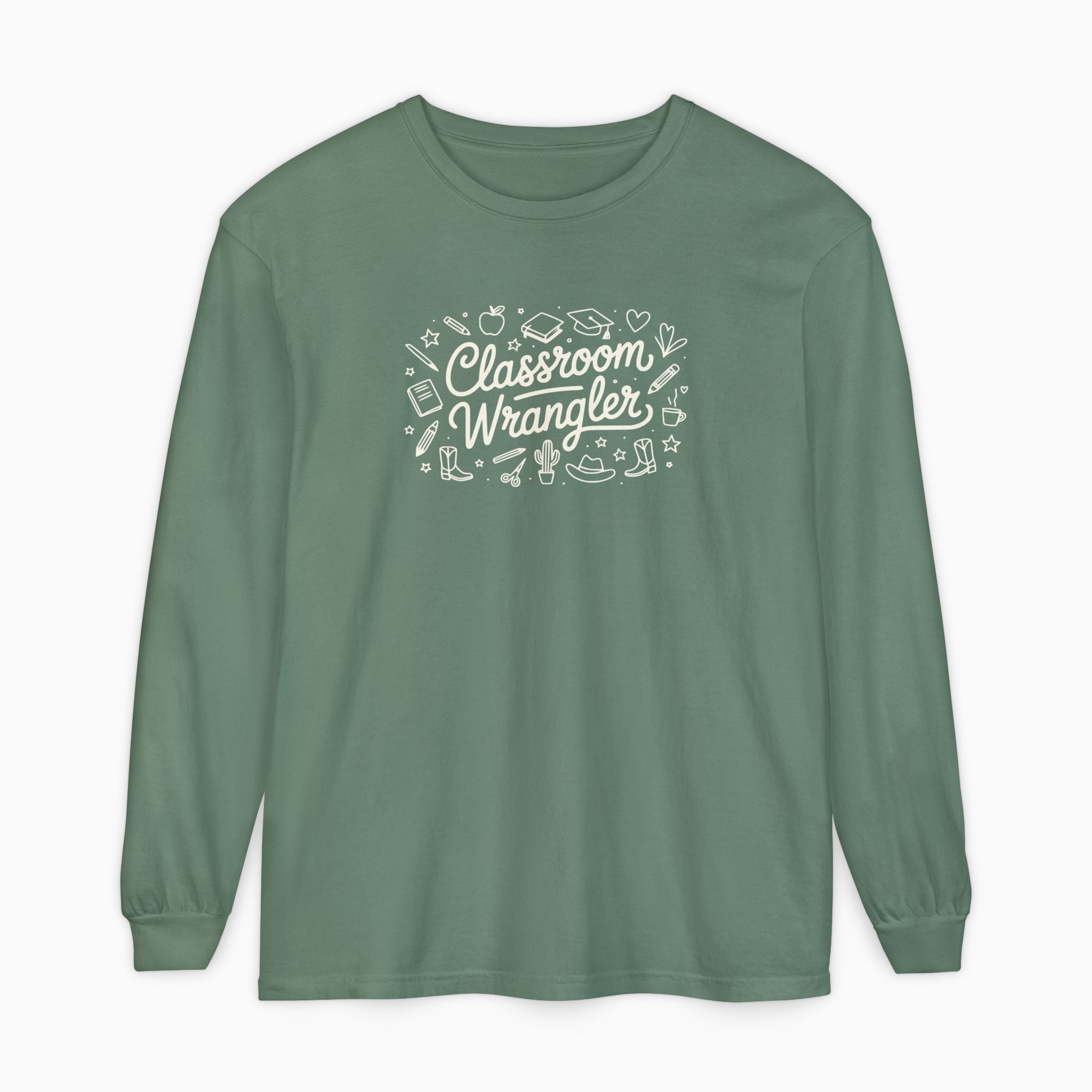 Classroom Wrangler Comfort Colors Long Sleeve T-Shirt