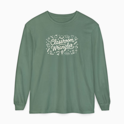 Classroom Wrangler Comfort Colors Long Sleeve T-Shirt