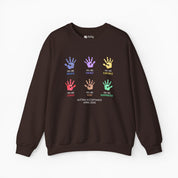 Autism Awareness 2025 - Affirmation Handprints Sweatshirt
