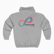 Autism Awareness 2025 - Loop of Acceptance Zip Up Hoodie