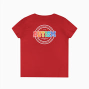 Autism Awareness 2025 - Blooms of Color All Around Ladies V-Neck T-Shirt
